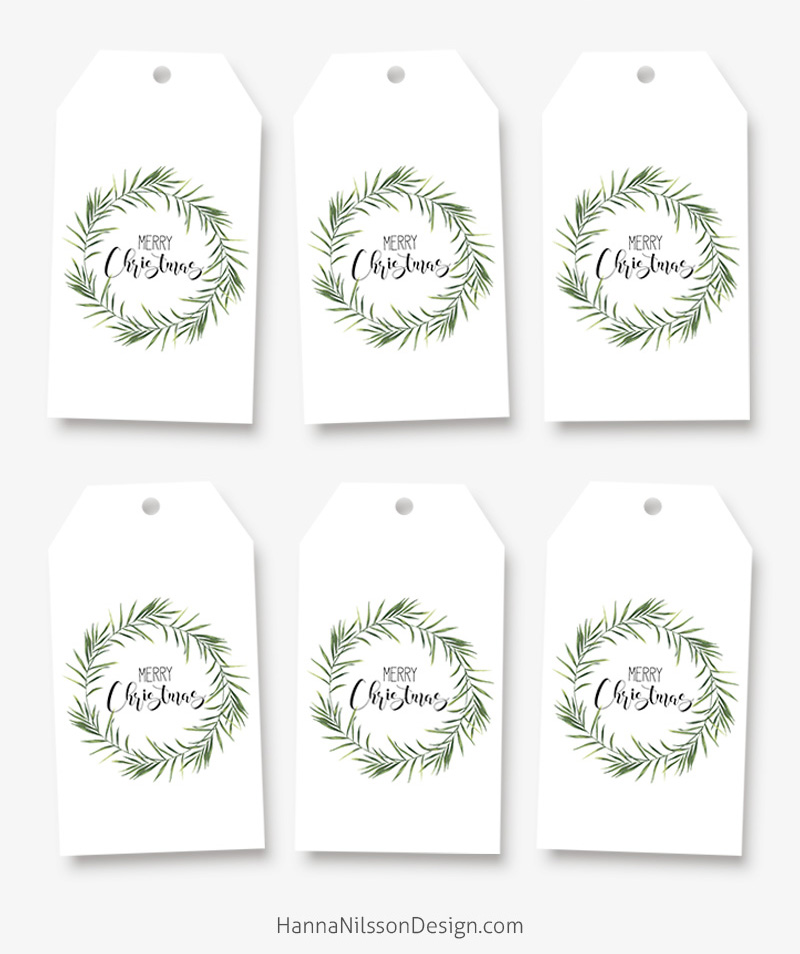 Printable tags for your Christmas gifts and decor – Hanna Nilsson Design